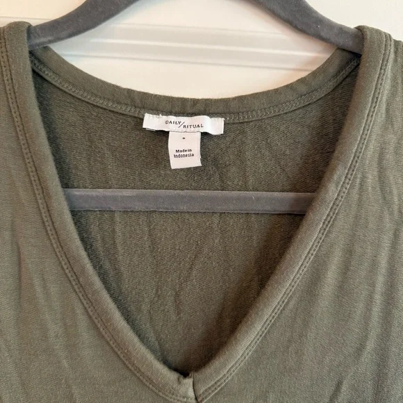 Daily Ritual T-Shirt V-Neck Dress - Picture 3 of 3